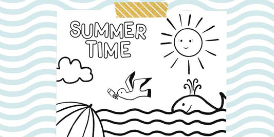 Lilly and Bright Free Printable Summer Colouring page