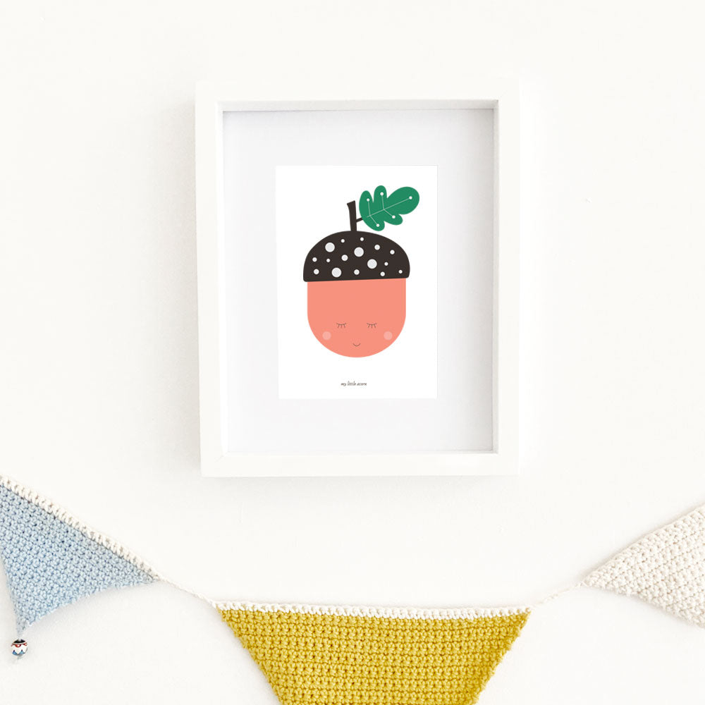 A5 My Little Acorn Art Print by Lilly & Bright