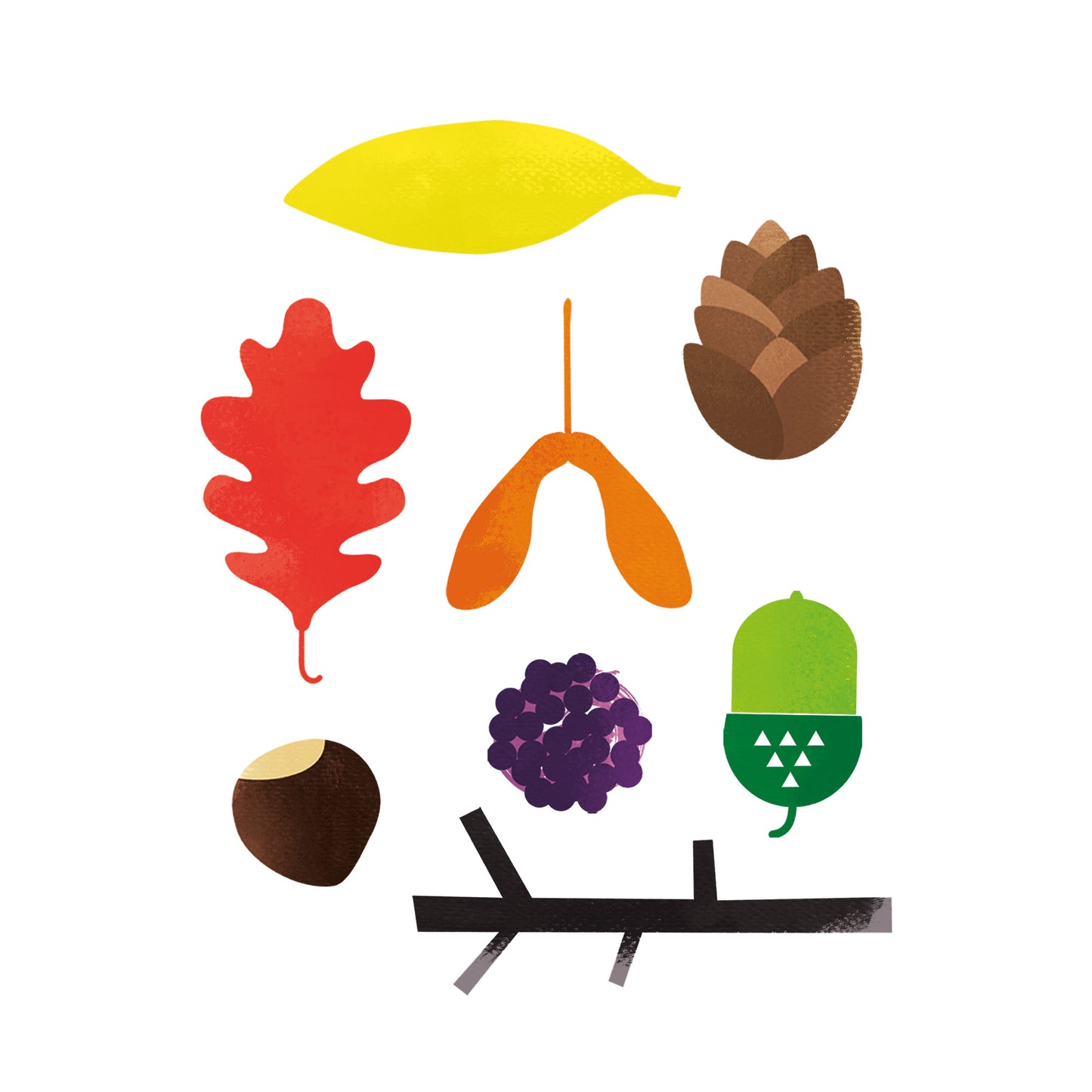 Detail of Autumn Treasure Art Print by Lilly & Bright