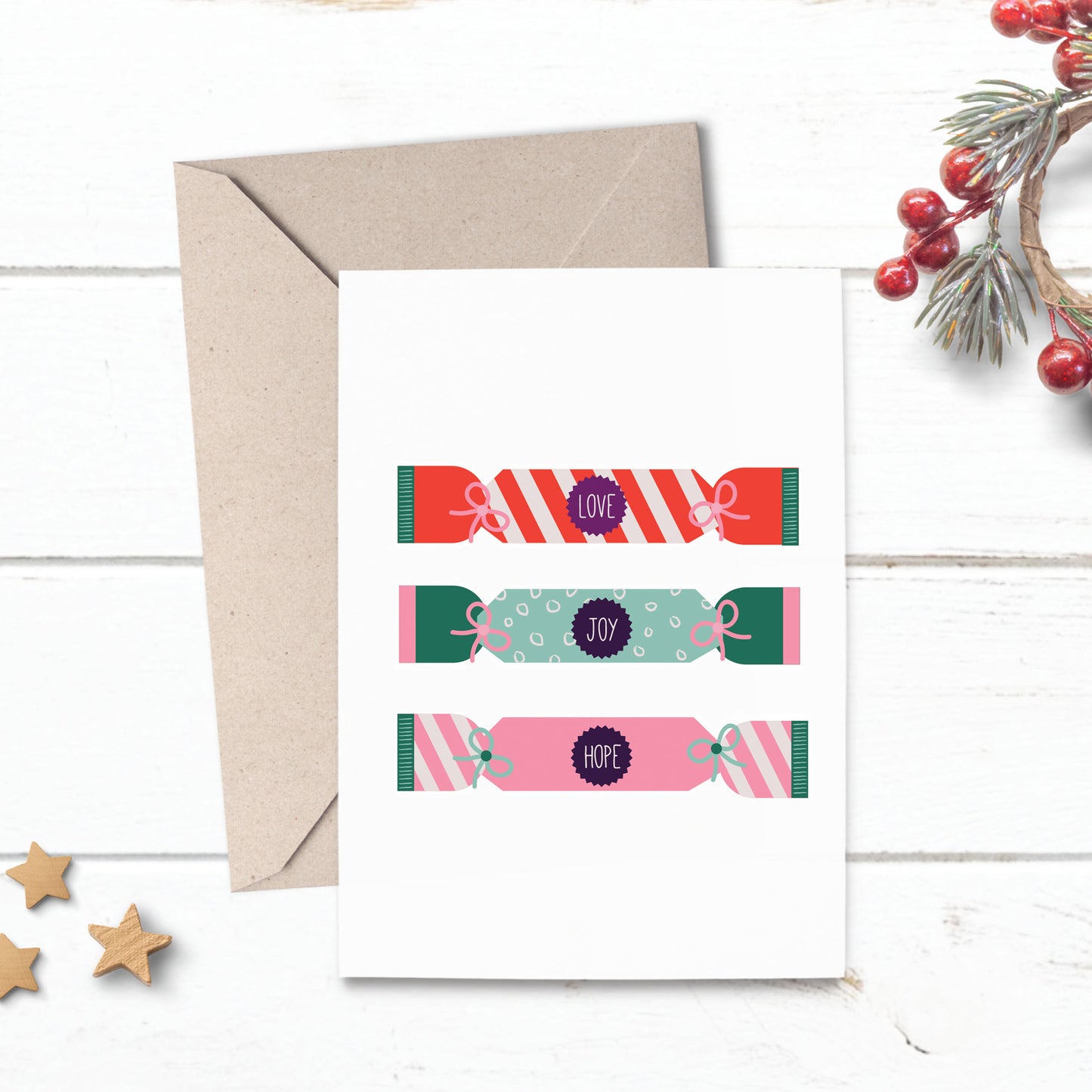 Lilly & Bright Christmas Cracker Card