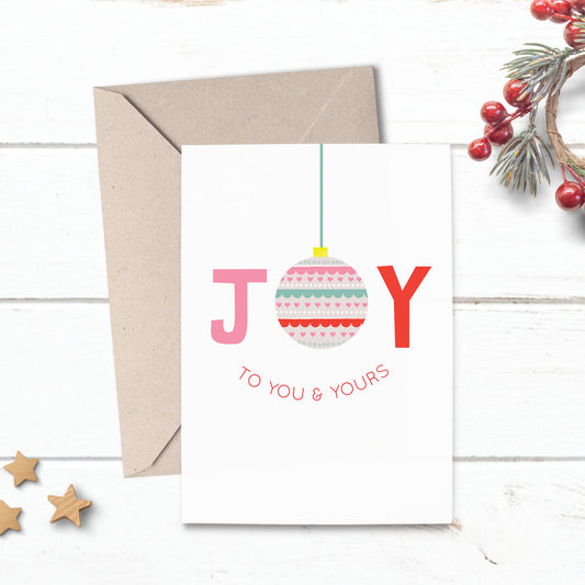 Sending Joy Christmas Card
