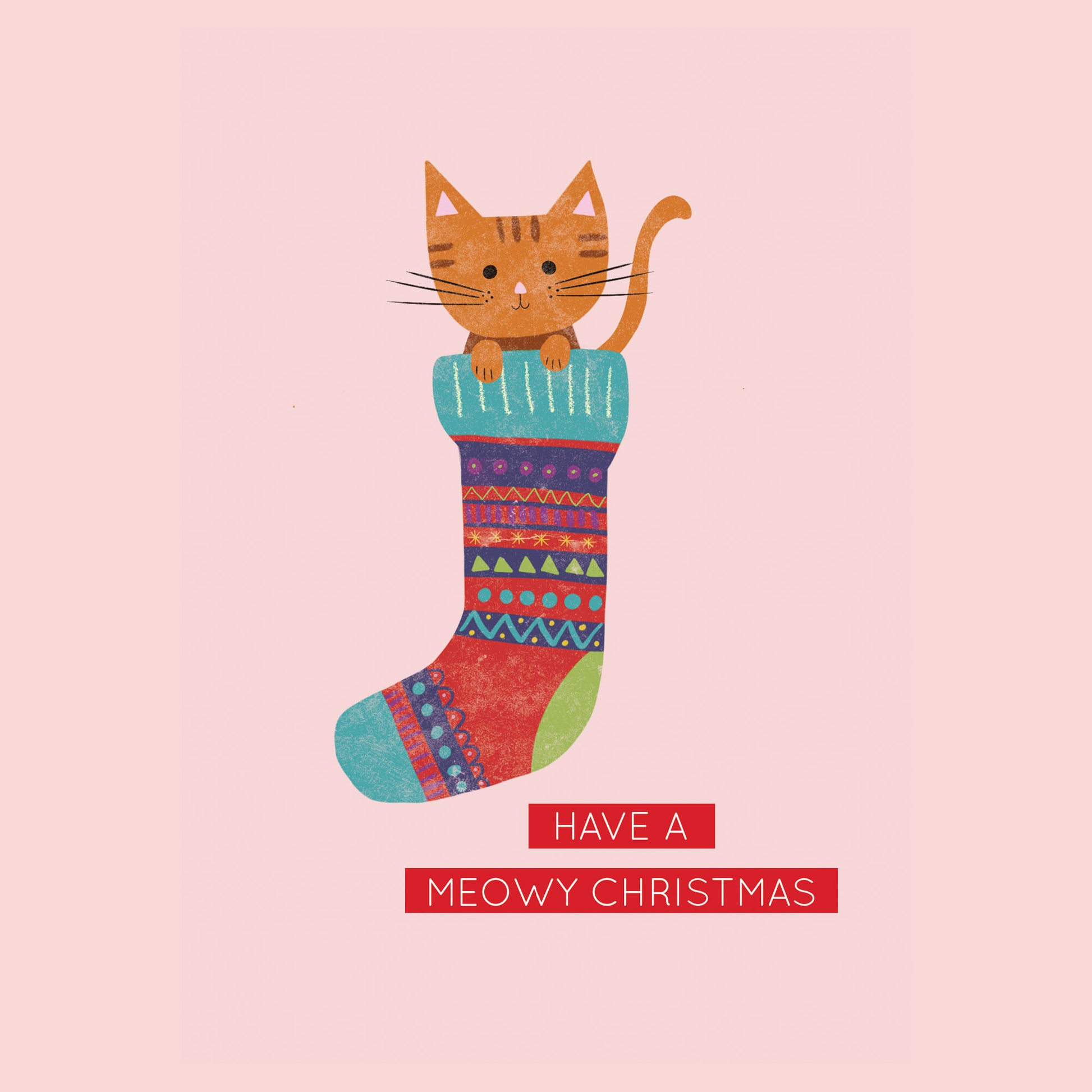 Lilly & Bright Meowy Christmas Card