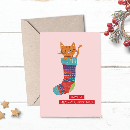Lilly & Bright Meowy Christmas Card