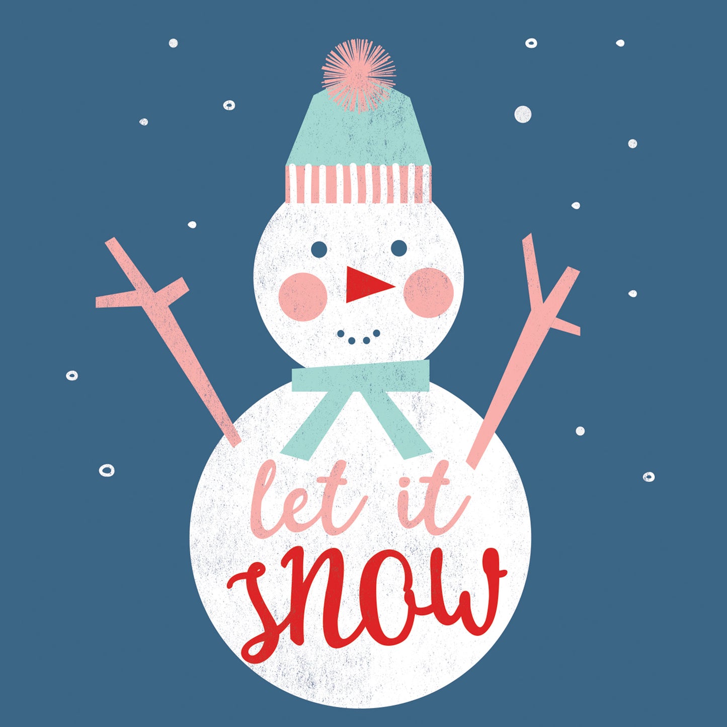 Lilly and Bright Snowman Christmas Card