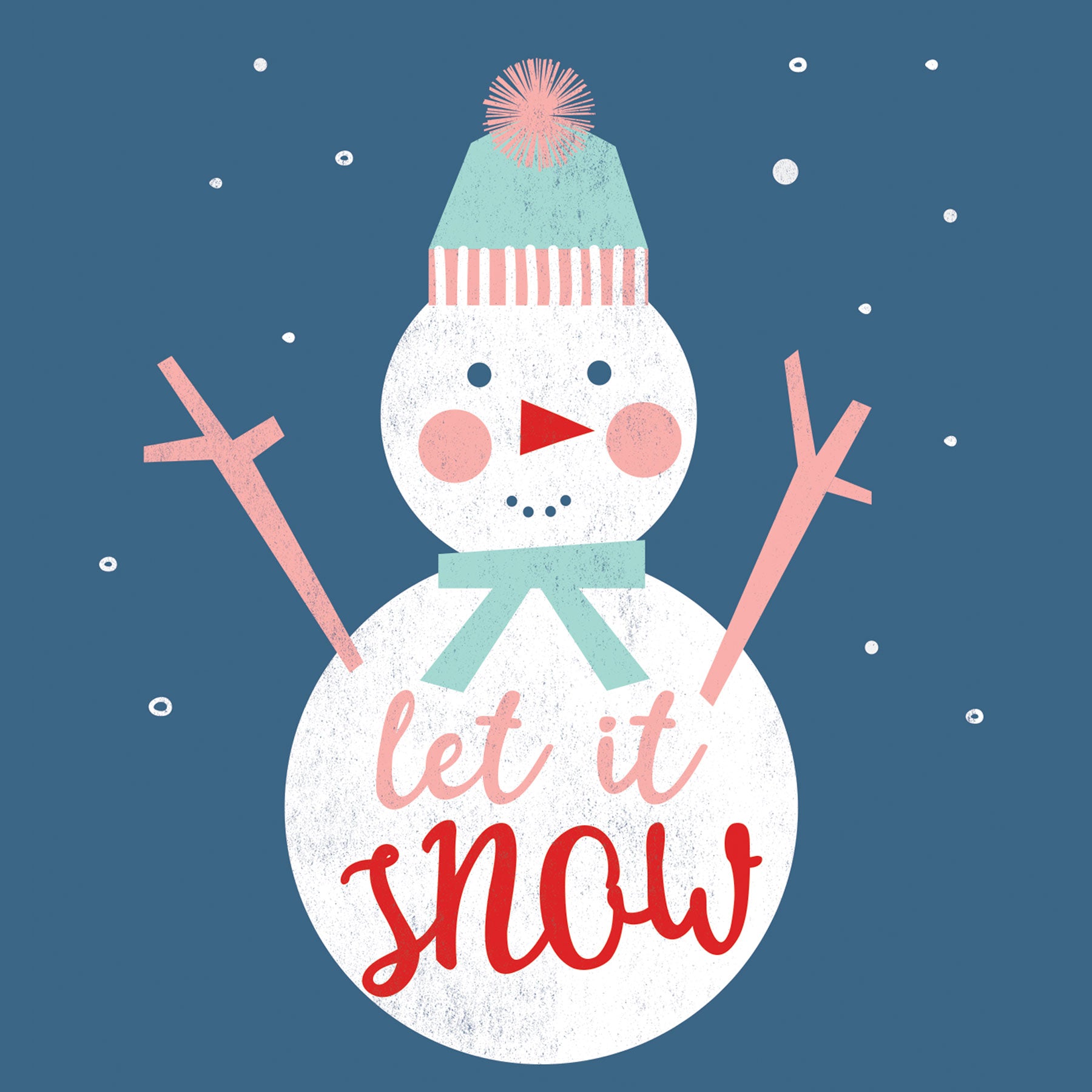 Lilly and Bright Snowman Christmas Card