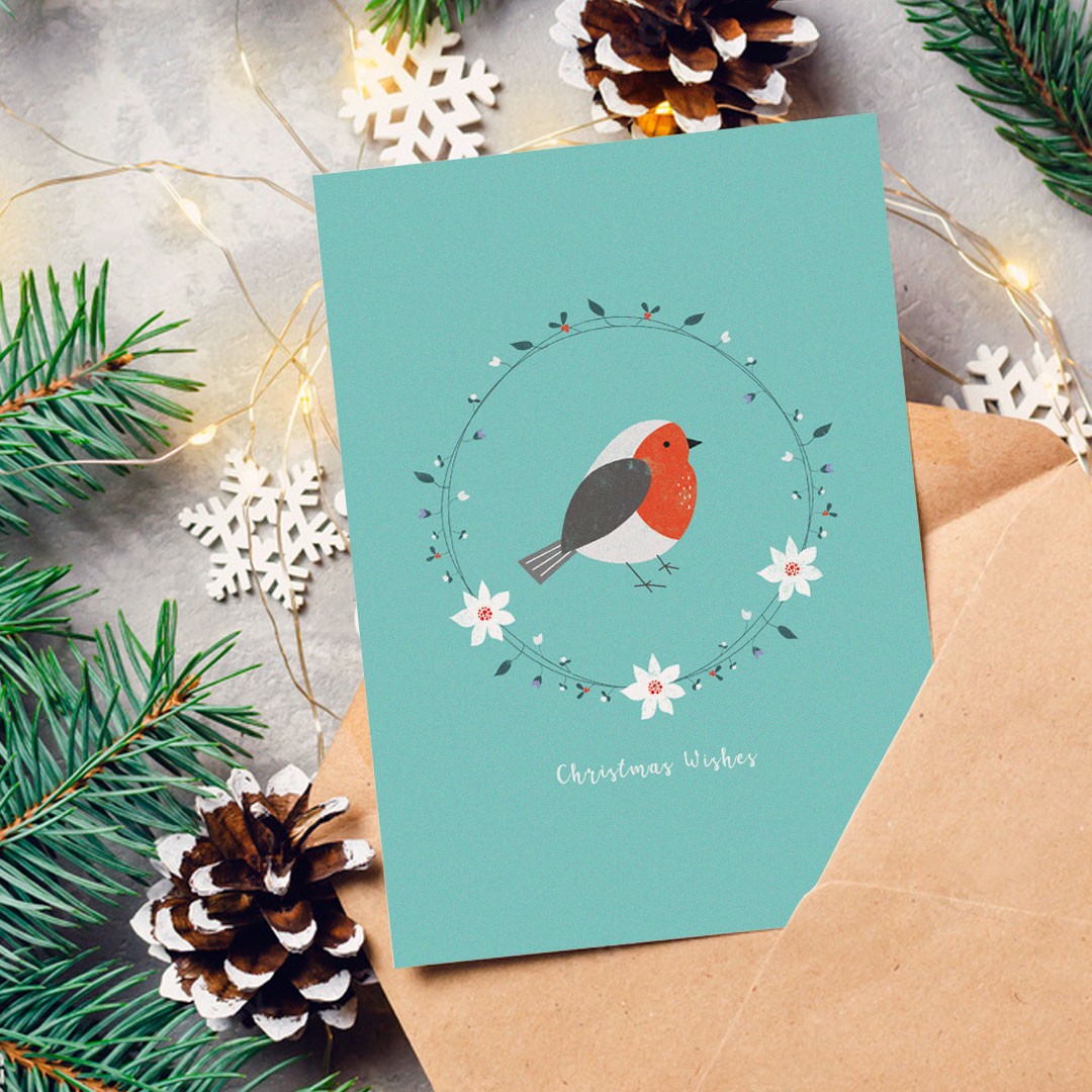 Little Robin Christmas Card