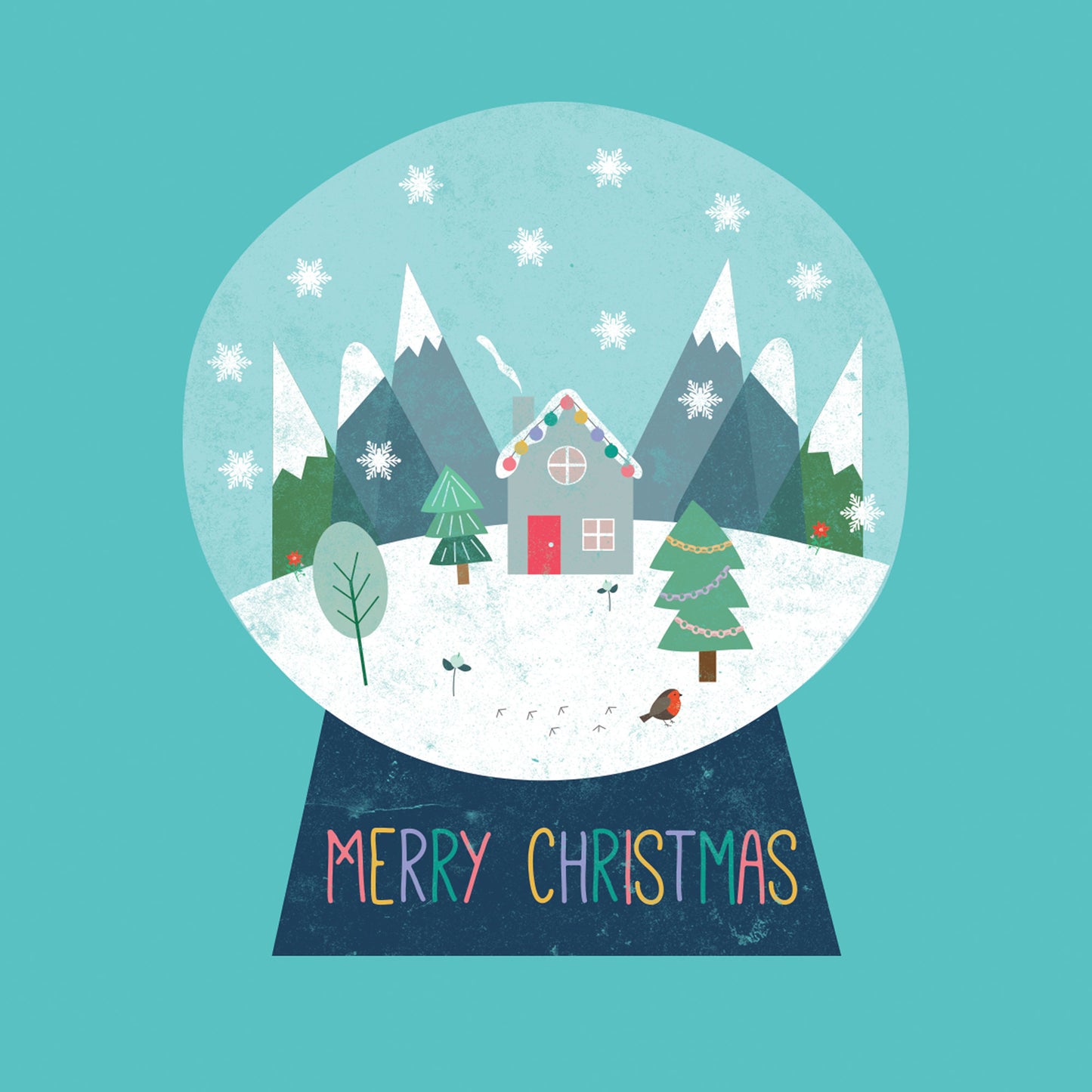 Lilly and Bright Snowglobe Christmas Cards