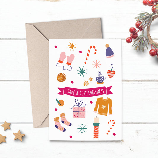 Lilly & Bright Christmas Card - Have a cosy christmas
