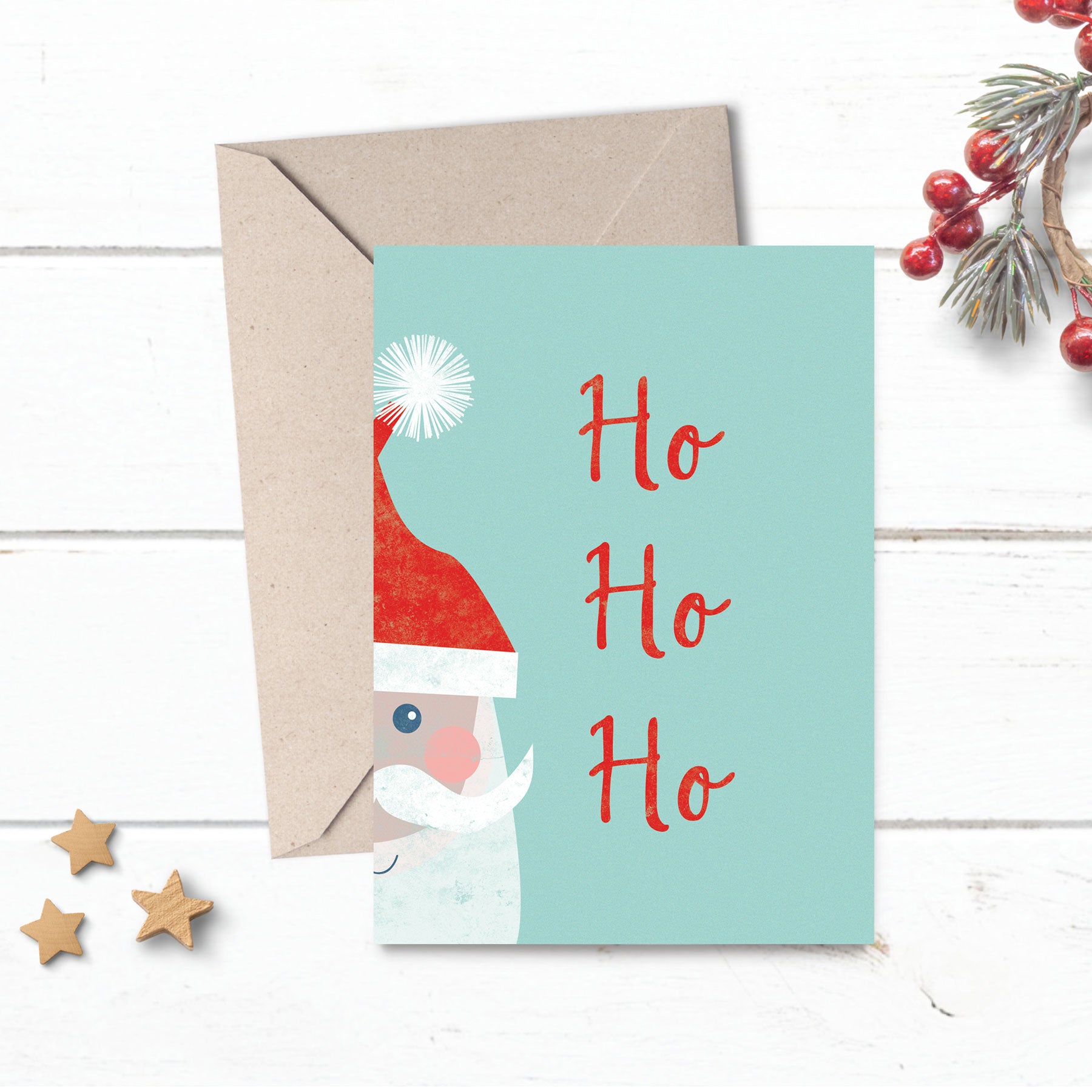 Lilly and Bright Ho Ho Christmas Card