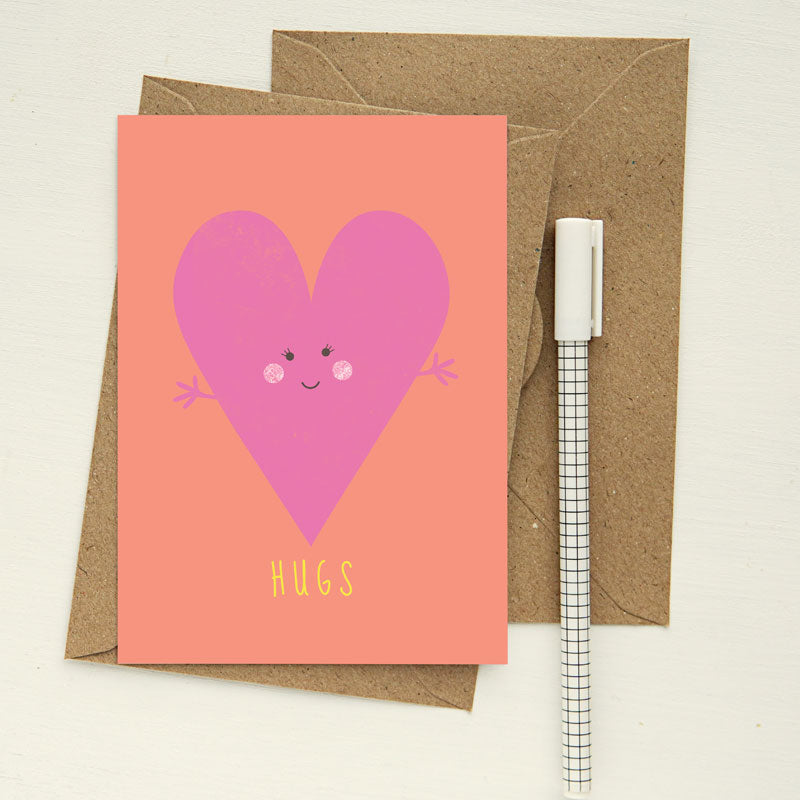 Lilly and Bright Hugs Greeting Card