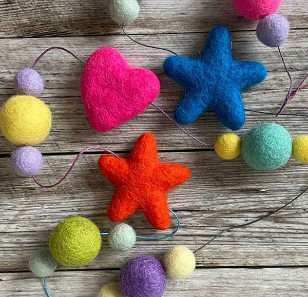 Lilly and Bright Felt Garland