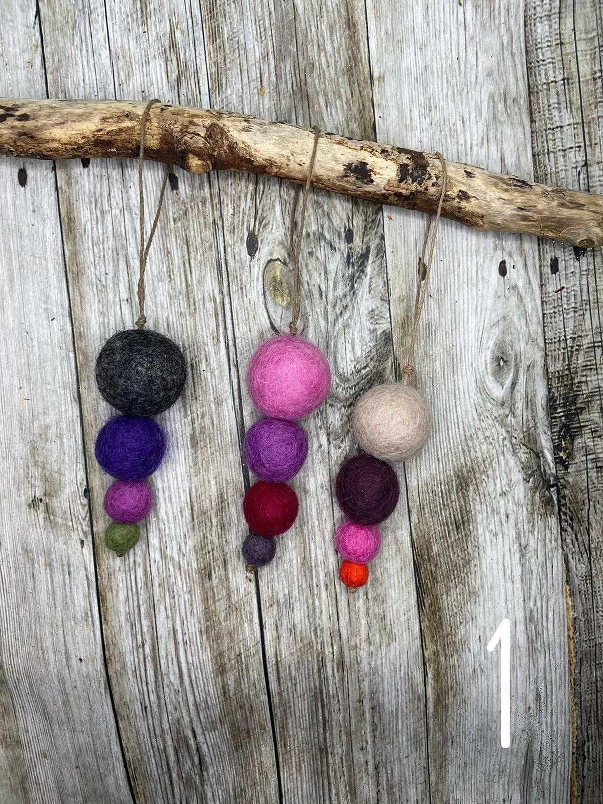 Small Felt Hanging Christmas Decorations