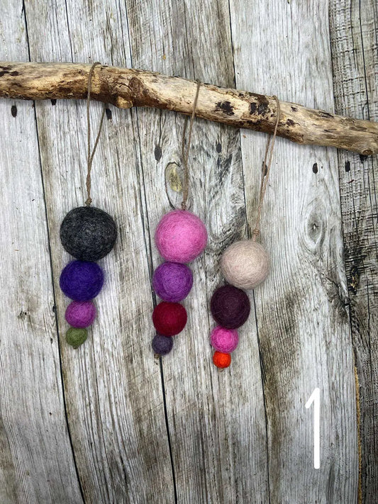 Small Felt Hanging Christmas Decorations