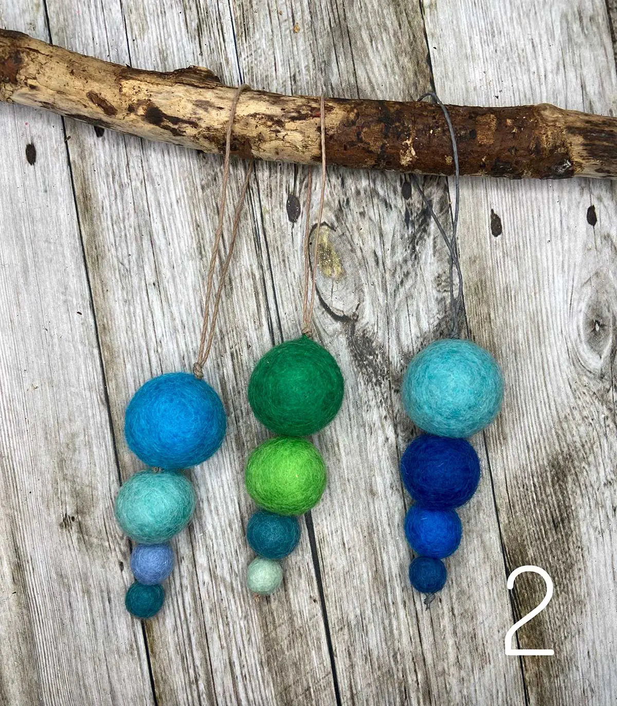 Small Felt Hanging Christmas Decorations