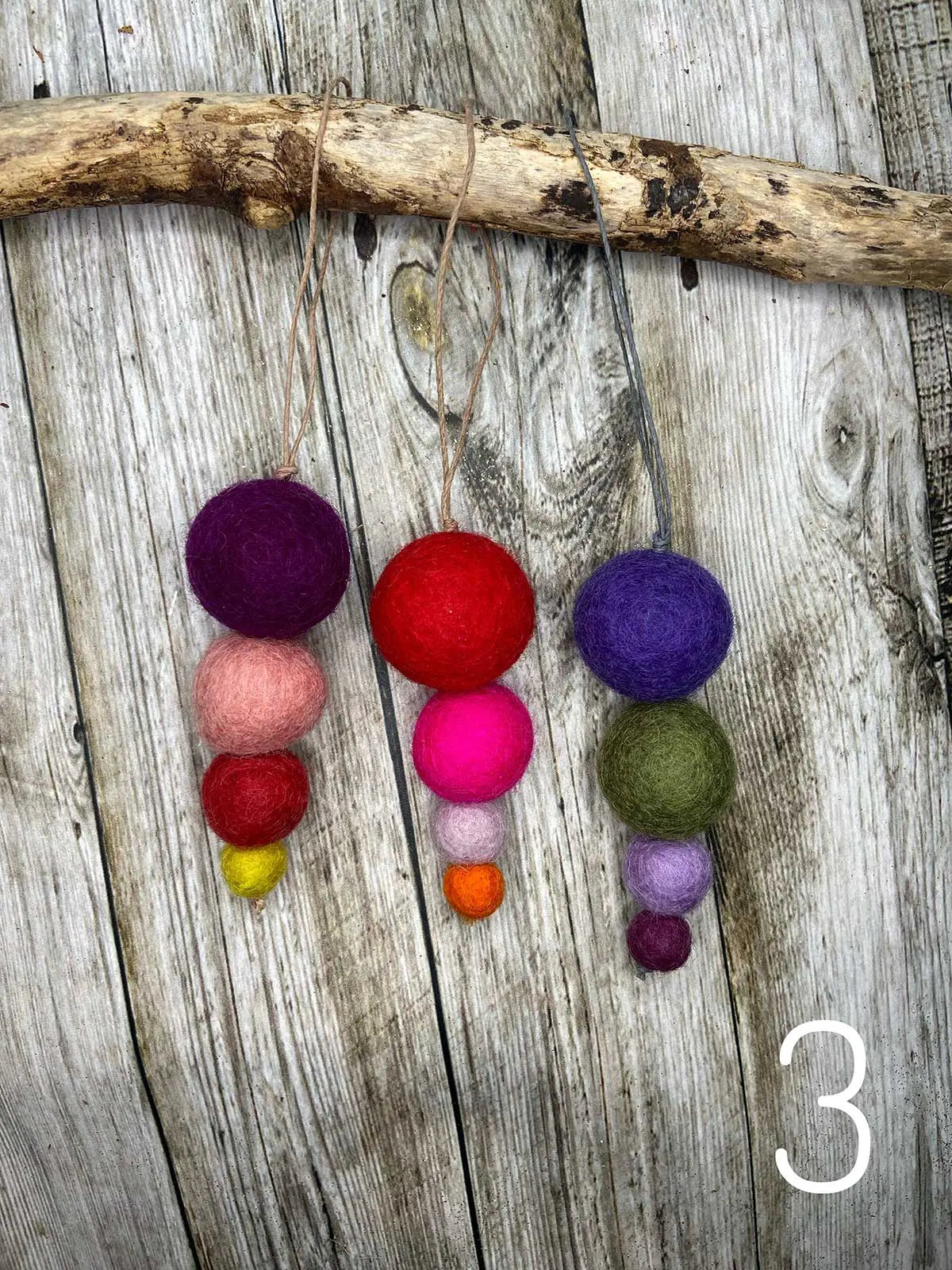 Small Felt Hanging Christmas Decorations