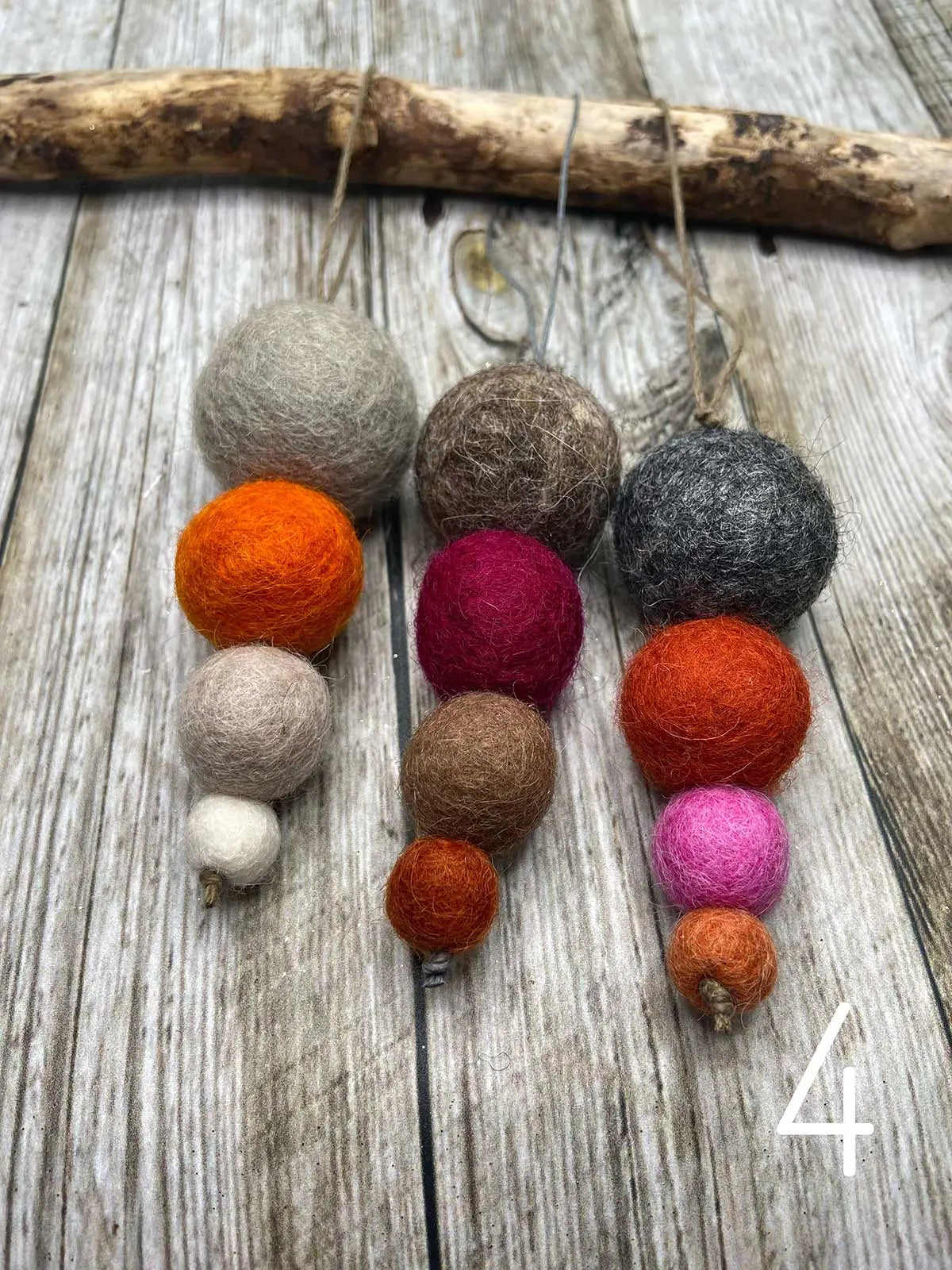 Small Felt Hanging Christmas Decorations