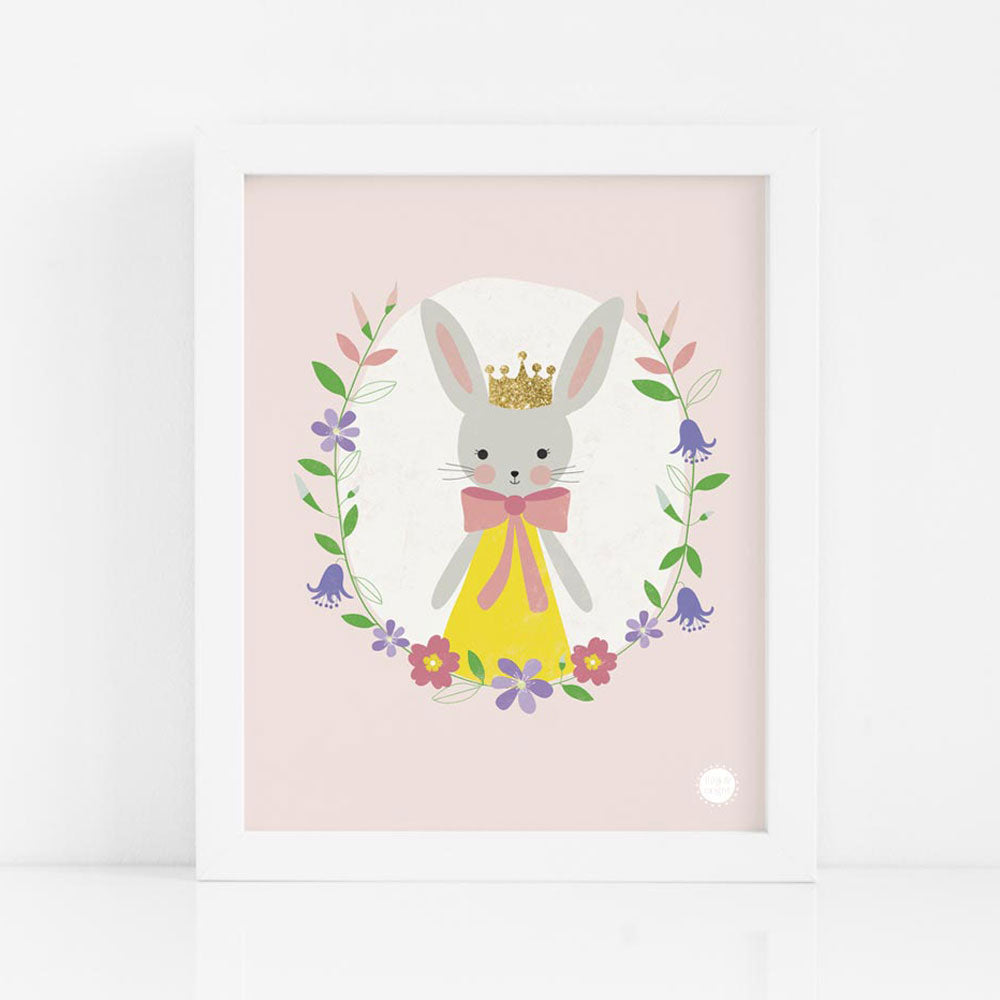 Personalised Bunny Art Print