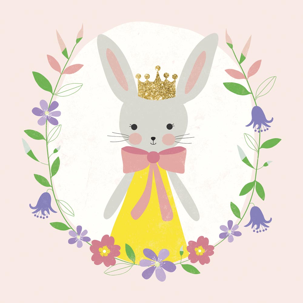 Personalised Bunny Art Print