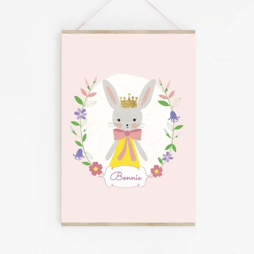 Personalised Bunny Art Print