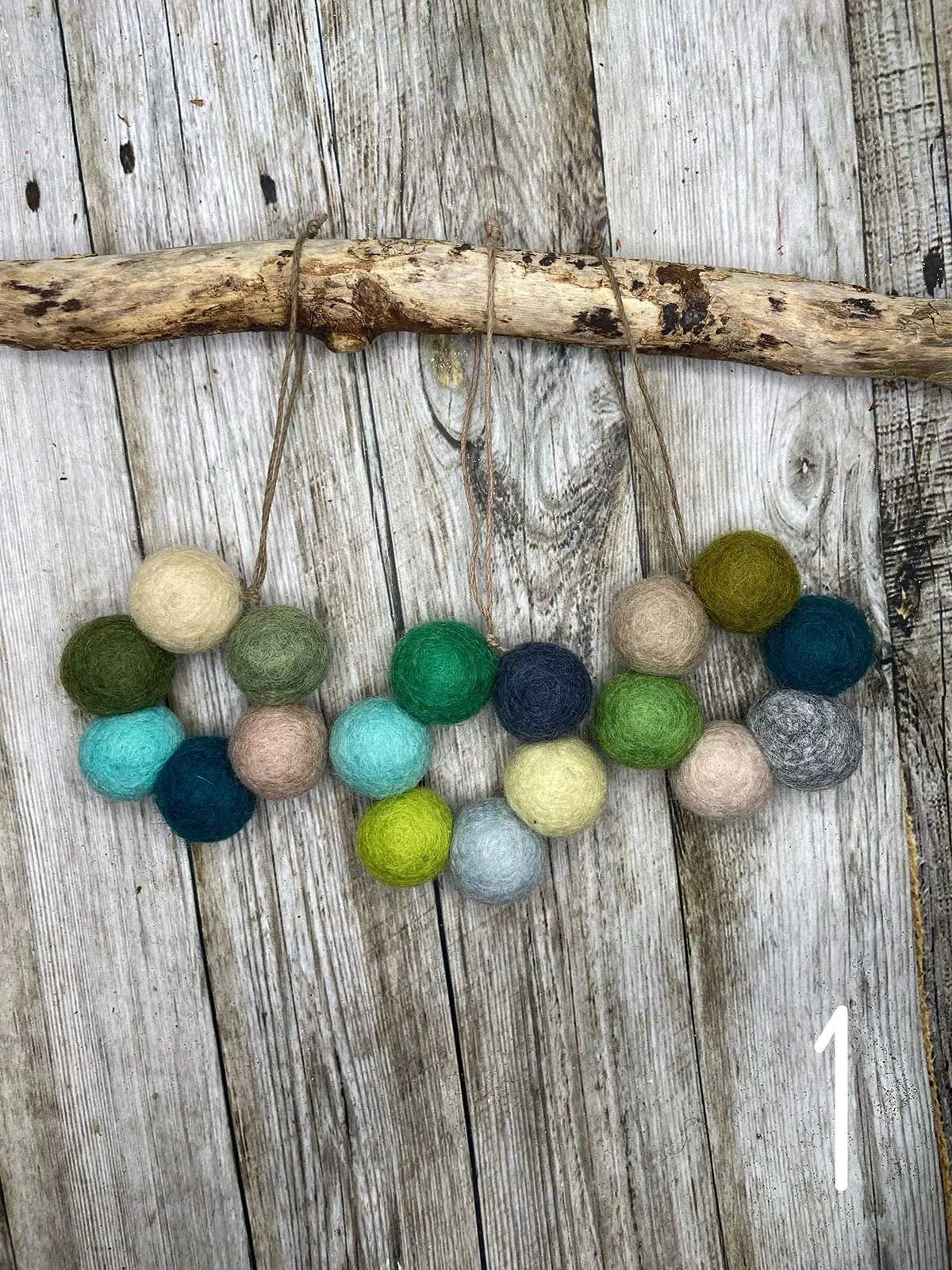 Mini Wreath Felt Christmas Decorations