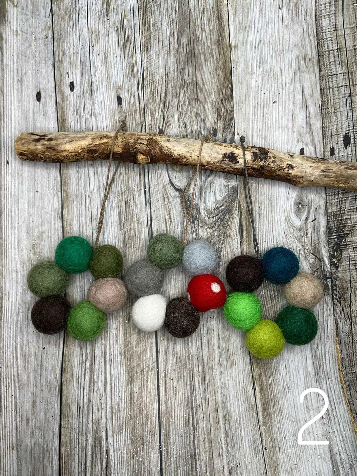 Mini Wreath Felt Christmas Decorations