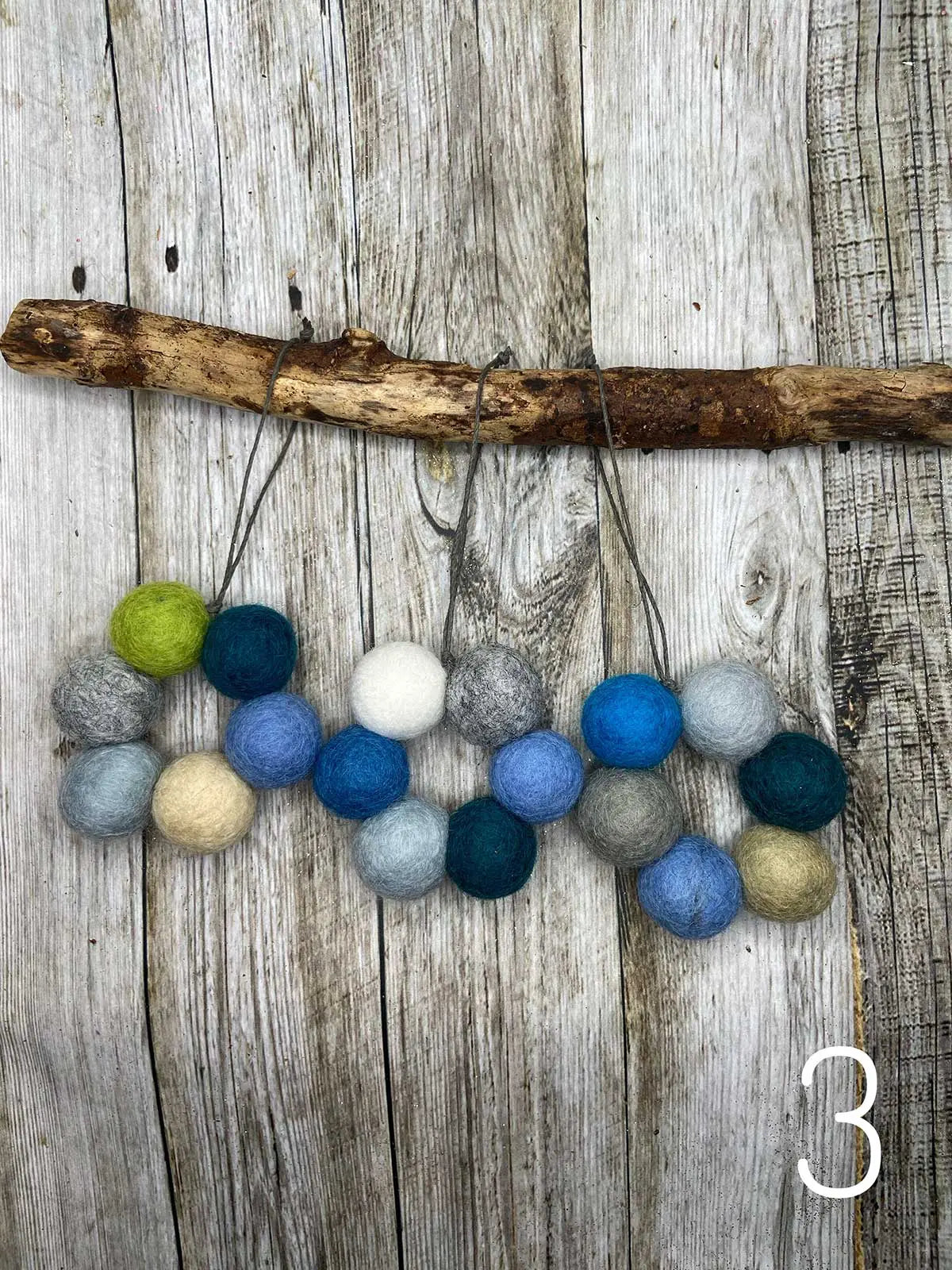 Mini Wreath Felt Christmas Decorations