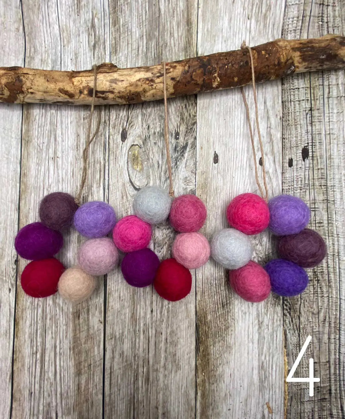 Mini Wreath Felt Christmas Decorations