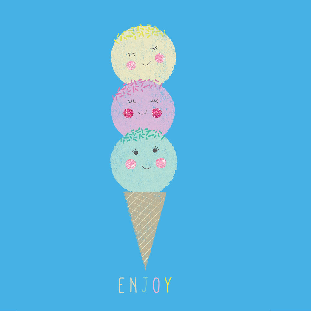 Enjoy Ice Cream Greeting Card