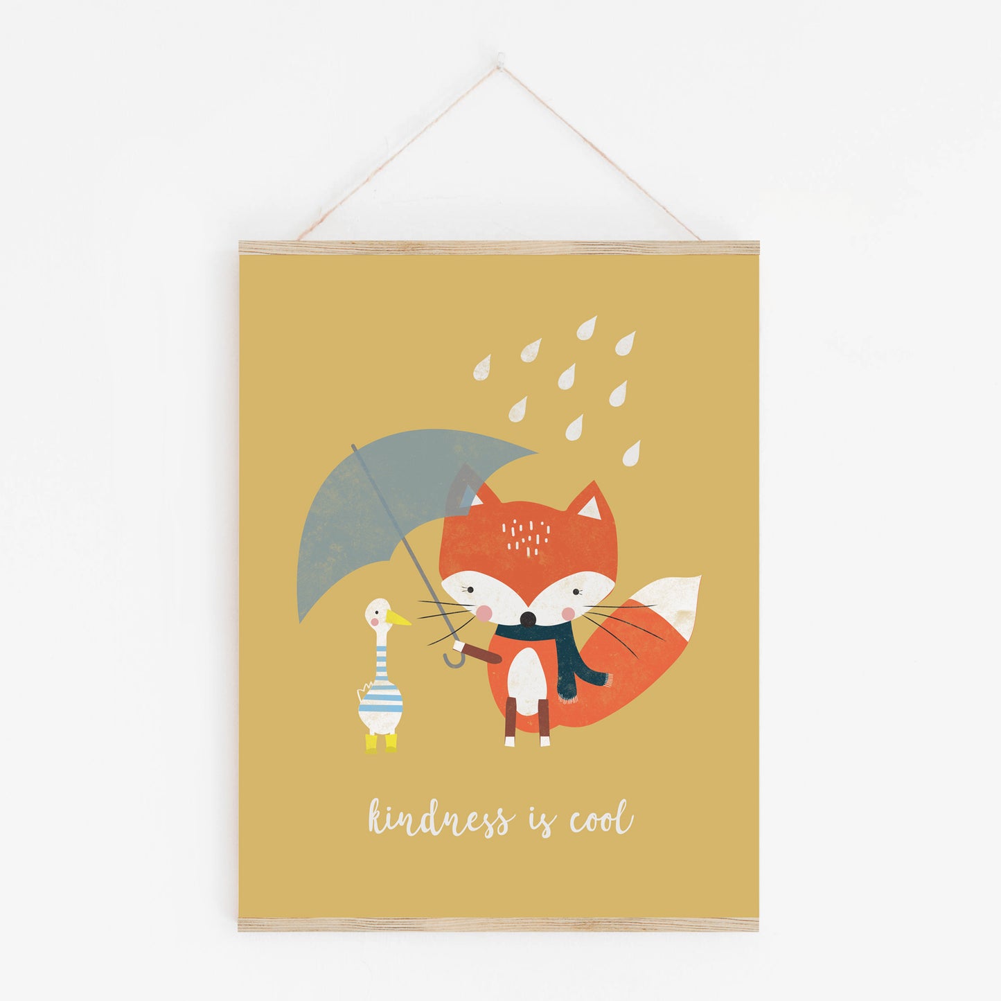 Rainy Day Friends Art Print