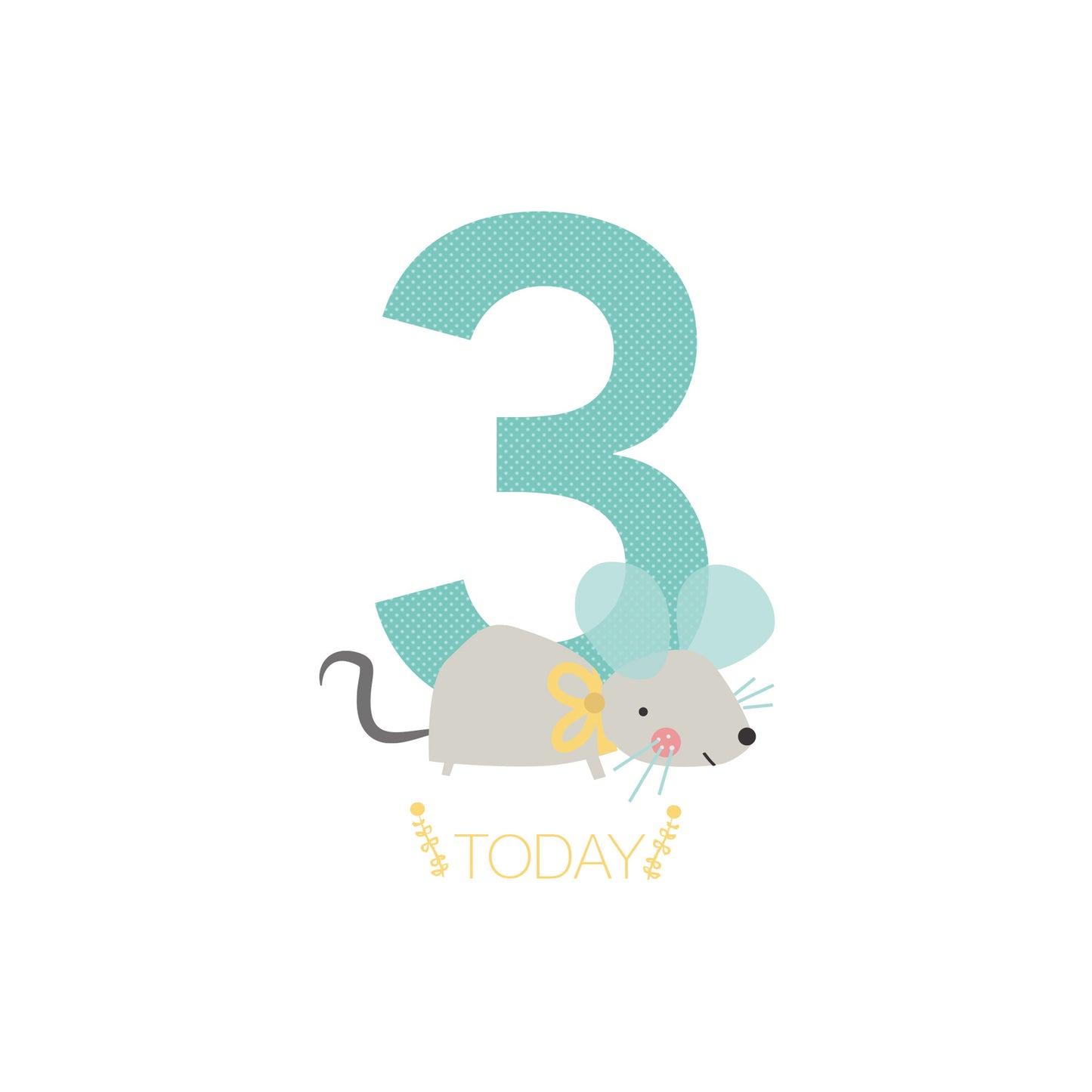 3 Today Birthday Card
