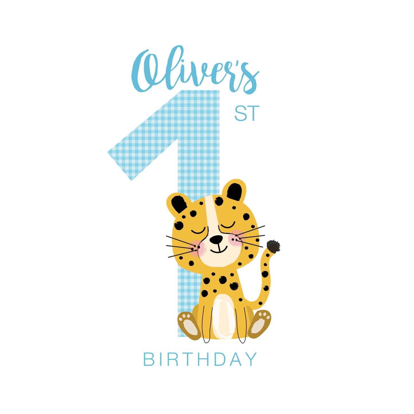 Personalised First Birthday Card