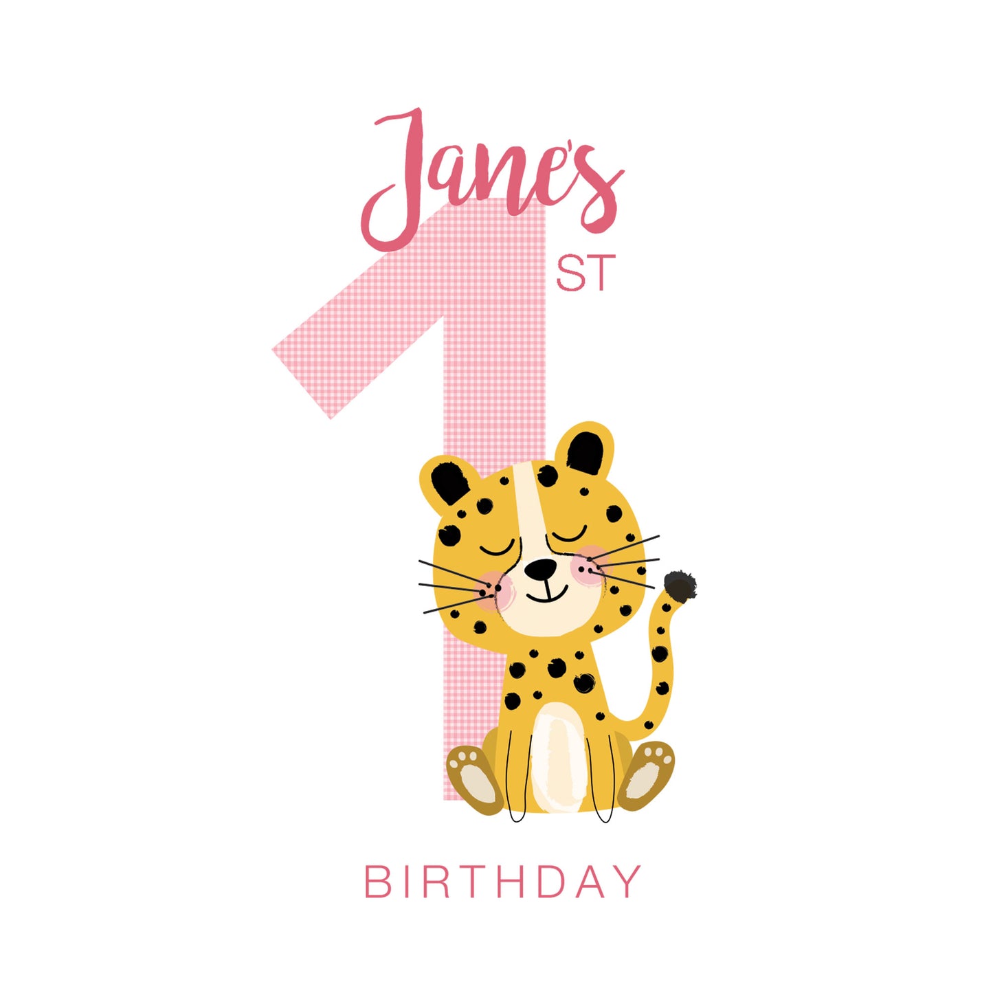 Personalised First Birthday Card