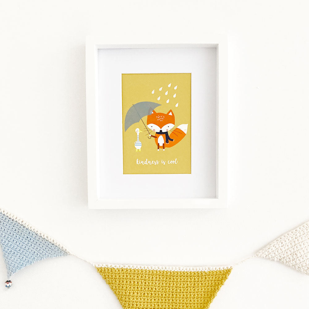 Rainy Day Friends Art Print