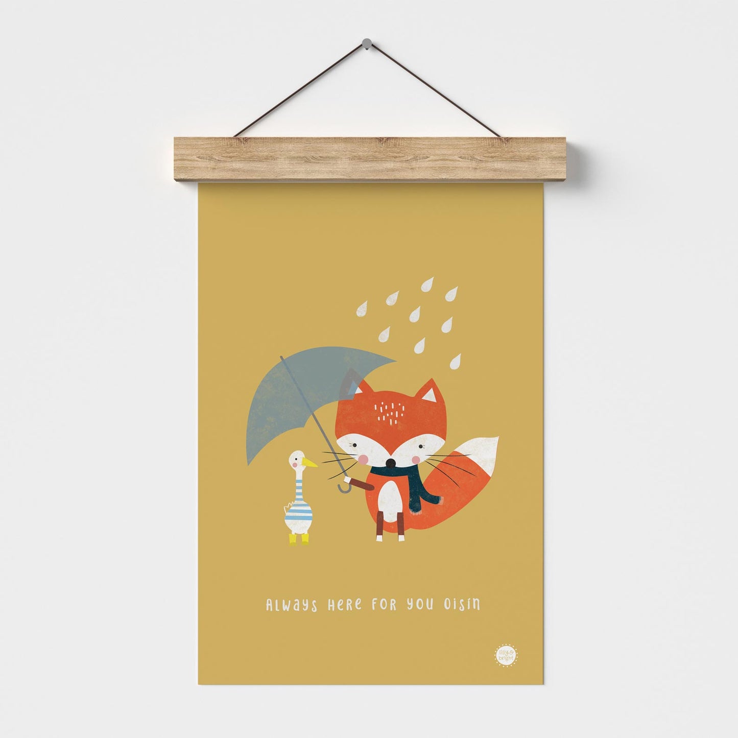 Rainy Day Friends Art Print