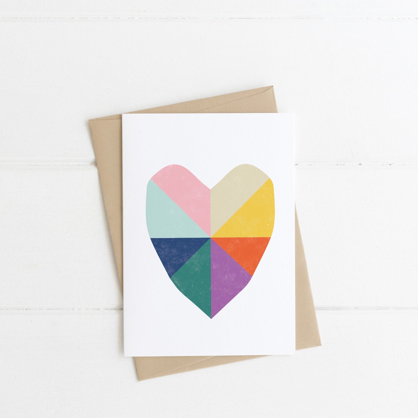Rainbow Heart Greeting Card