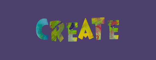 Create text on a purple background