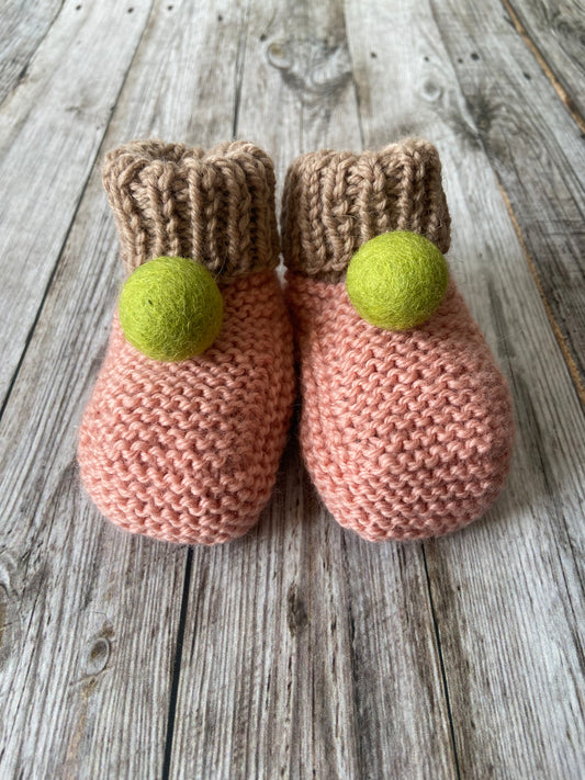 Hand knitted sale booties