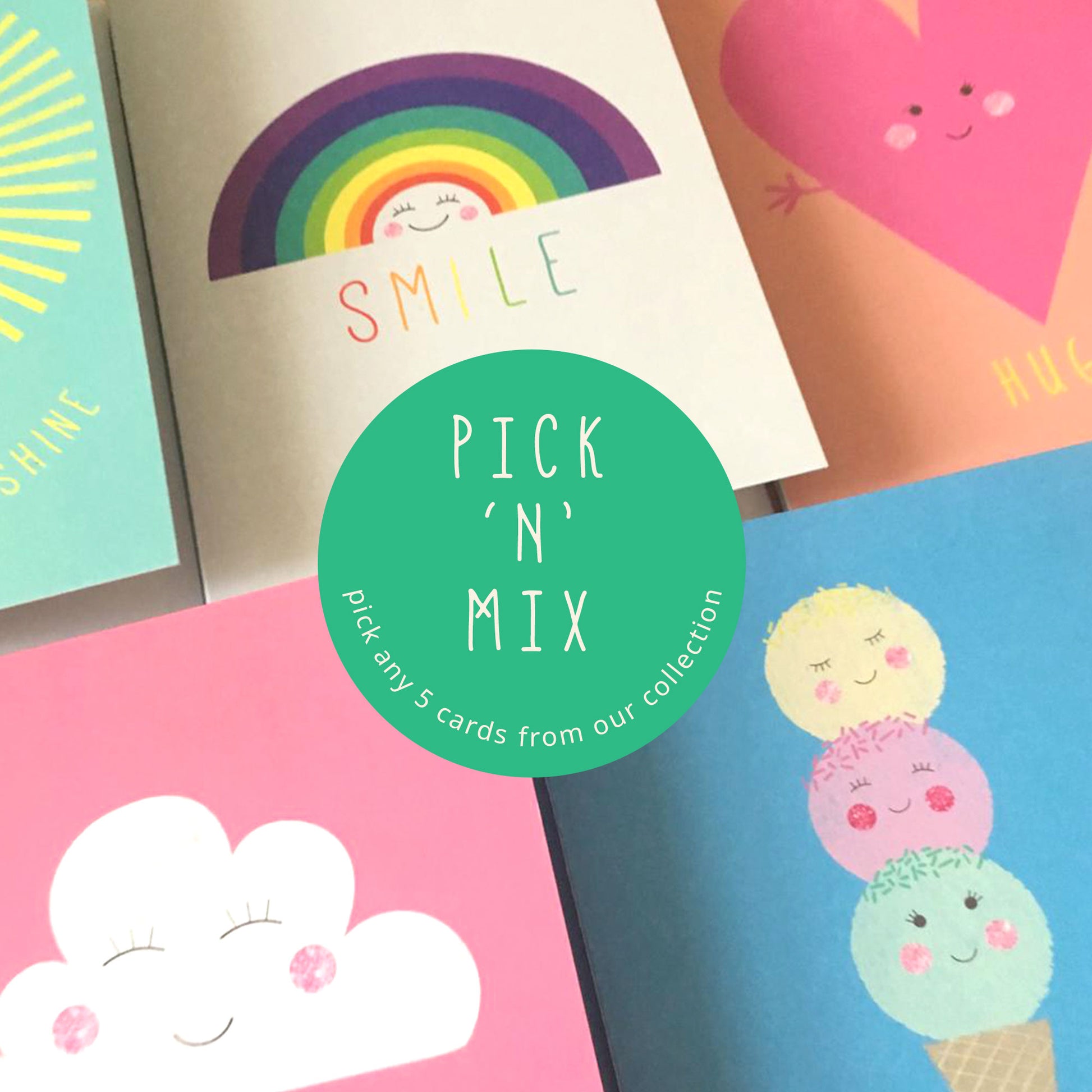 Card Bundle - 5 cards for the price of 4 - by Lilly & Bright