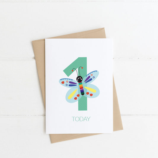 Lilly & Bright  | 1 Today Butterfly Birthday Card