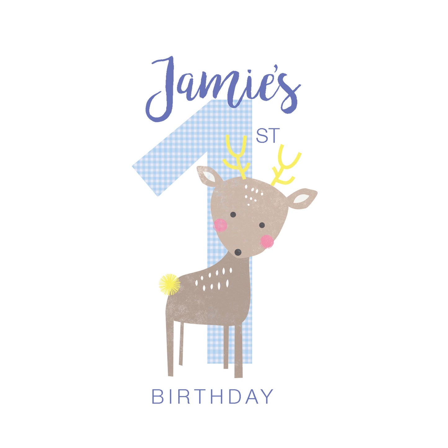 Personalised First Birthday Card