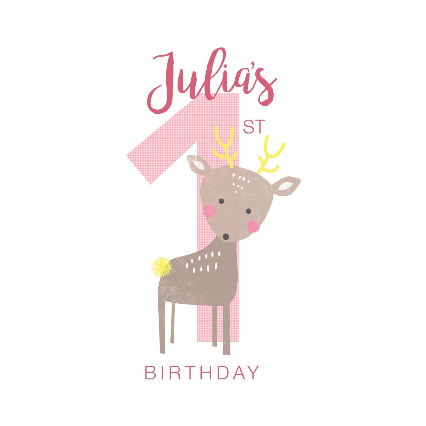 Personalised First Birthday Card