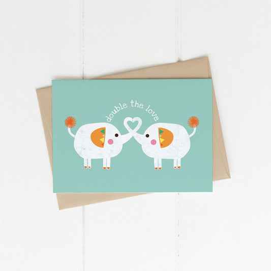 New Baby Twins Card