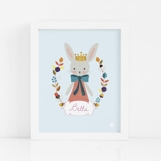 Personalised Bunny Art Print