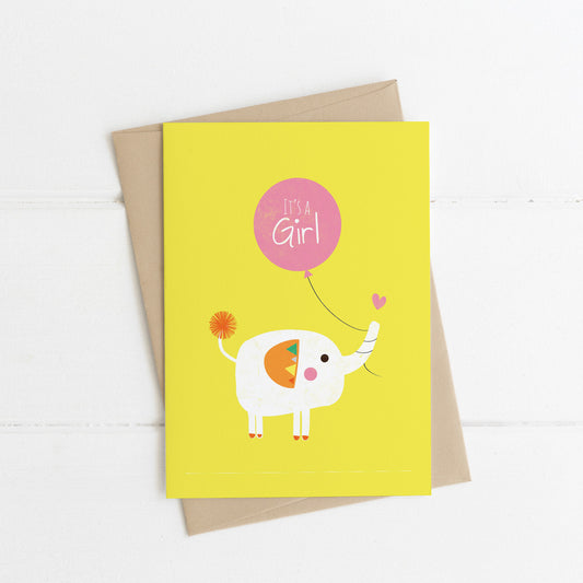 It's a Girl! New Baby Card