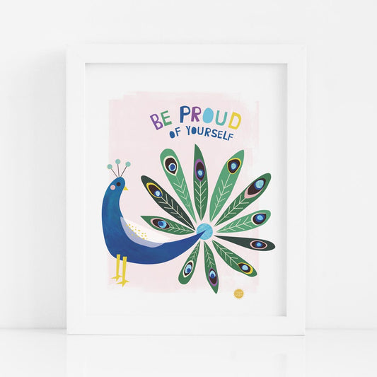 Proud Peacock Art Print